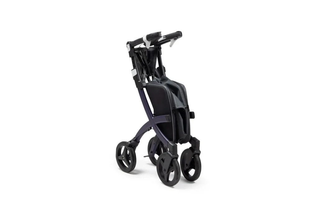 Compact one-hand fold pushchair ready for a busy parent
